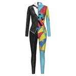 Halloween Sally Suit Cosplay Costume Anime Movie Bodysuit Spandex Jumpsuit Party Carnival Leggings Day of The Dead Zentai Set