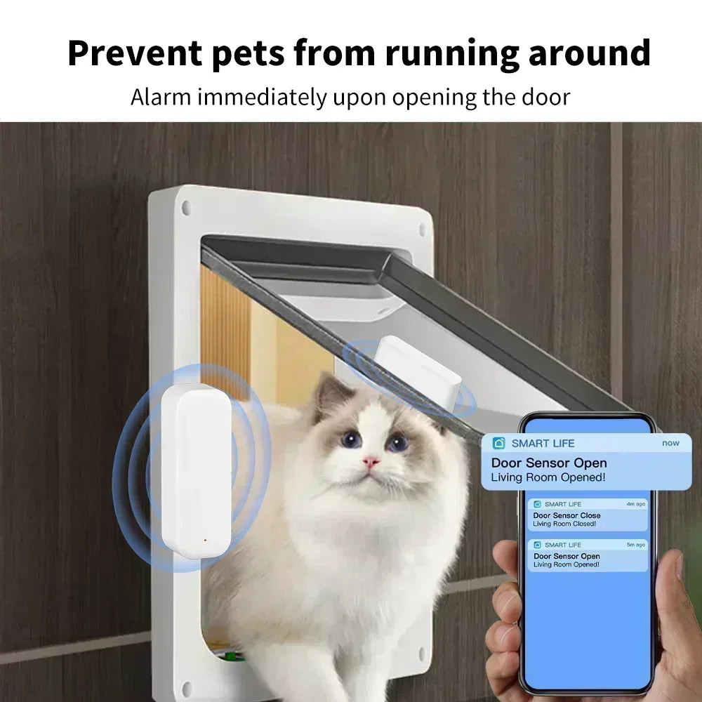 Tuya WiFi Zigbee Door Sensor Window Sensor Contact Sensor For Smart Home Smart Life APP Remote Control for Yandex Alexa