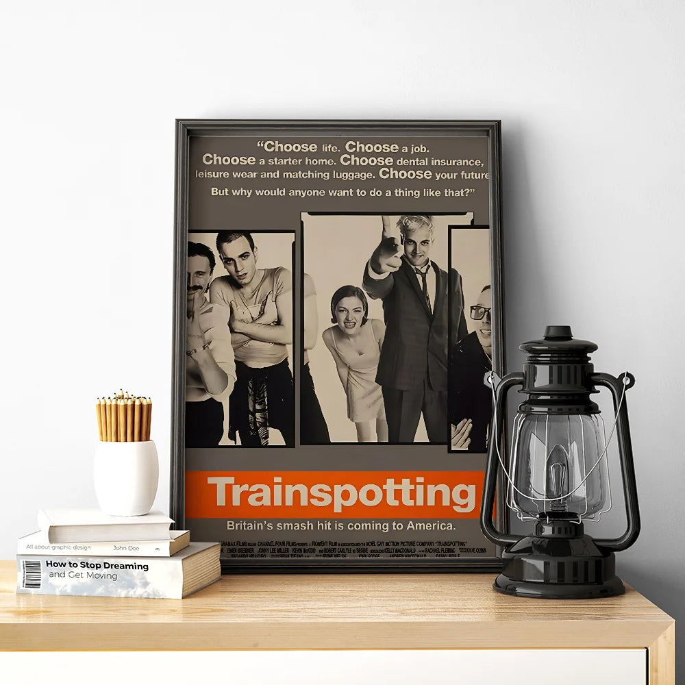 Popular Famous Classic Movies Trainspotting Classic Movie Poster Posters Home Room Bar Cafe Decor Art Wall Painting Picture