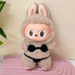 Lovely Bikini Bib Headband For Labubu 3.0 Big Into Energy Series Swimsuit Labubu Sexy Bikini Set Labubu Clothes