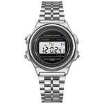 Retro Square Electronic Watches Digital Display Women Men Watch Rose Gold Silver Luxury Ladies Wristwatches Relojes Para Mujer