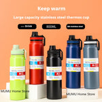 600/800/1000ML Outdoor Thermos Water Bottle Stainless Steel Insulated Cup Keeps Cold and Heat Thermal Mug Travel Vacuum Flasks