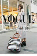 Fashion Women Travel Luggage Trolley Bag on Wheels Suitcase Business Boarding bag Travel Rolling Suitcase Bags