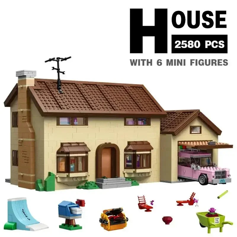 IN Stock 71016 71006 Kwik E Mart and Supermarket House Model Bricks Building Blocks Home Decor Toys Birthday Christmas Gifts