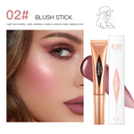 New Cream Bronzer Contour Blusher Beauty Wand Highlighter Blush With Cushion Liquid Face Bronzer Wand Stick Applicator Makeup