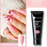 UR SUGAR 15ml Extension Gel Nail Polish Bright Nude White Clear Semi Permanent UV Hard Gel Nails Finger Prolong Gel Varnish Set
