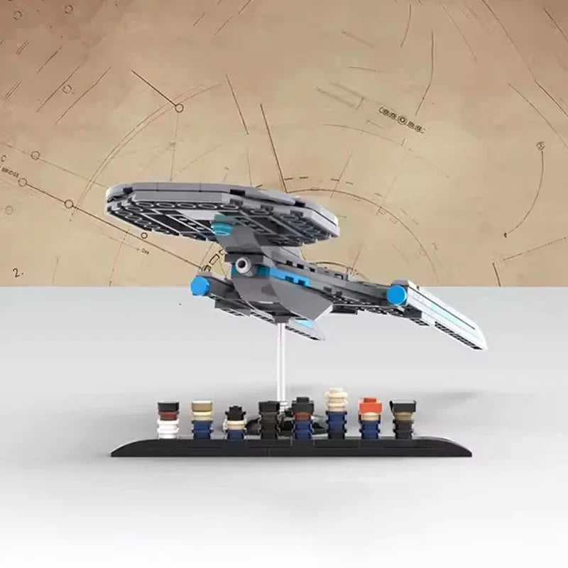Bricklink Star Movie Starship Enterprise NCC-1701 Discovery Voyager NX-01 Delta MOC Spaceship Sets Building Blocks Kid Toys Gift