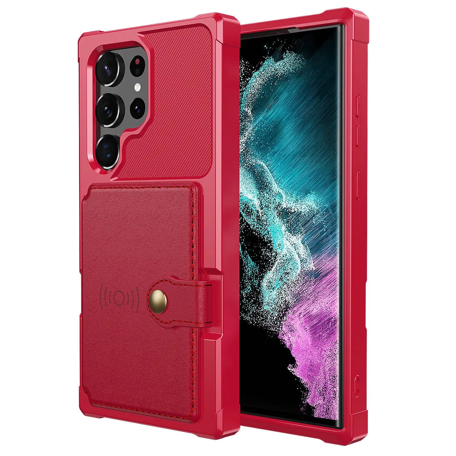 for Samsung Galaxy A12 A52 A72 A13 A33 A53 A73 A14 A34 A54 A24 A25 Case with Card Holder Heavy Duty Leather Flip Wallet Cover