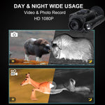 Megaorei NK006 Helmet Night Vision Monocular Long-Distance Infrared 5X Zoom 1080P Digital Hunting Night Vision Goggles Telescope