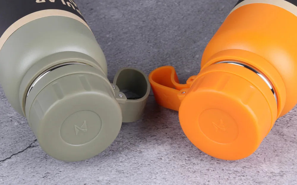 650ML 850ML 1100ML Thermos Double Stainless Steel Sport Vacuum Flask Outdoor Climbing Fitness Thermal Bottle Tea Insulation Cup