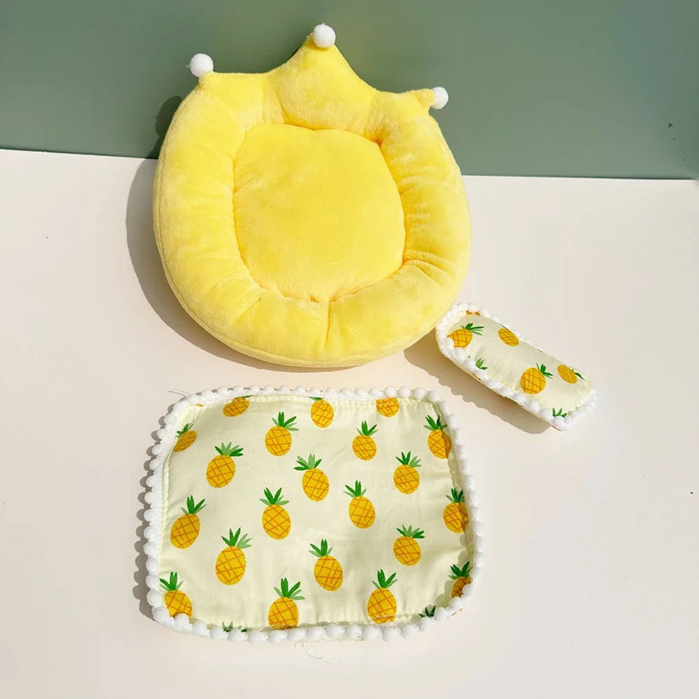 Doll Bed Sleeping Bag For 17cm Ropa Labubu Plush Toy & Accessories Cute Set Home Warmth Girl Gift