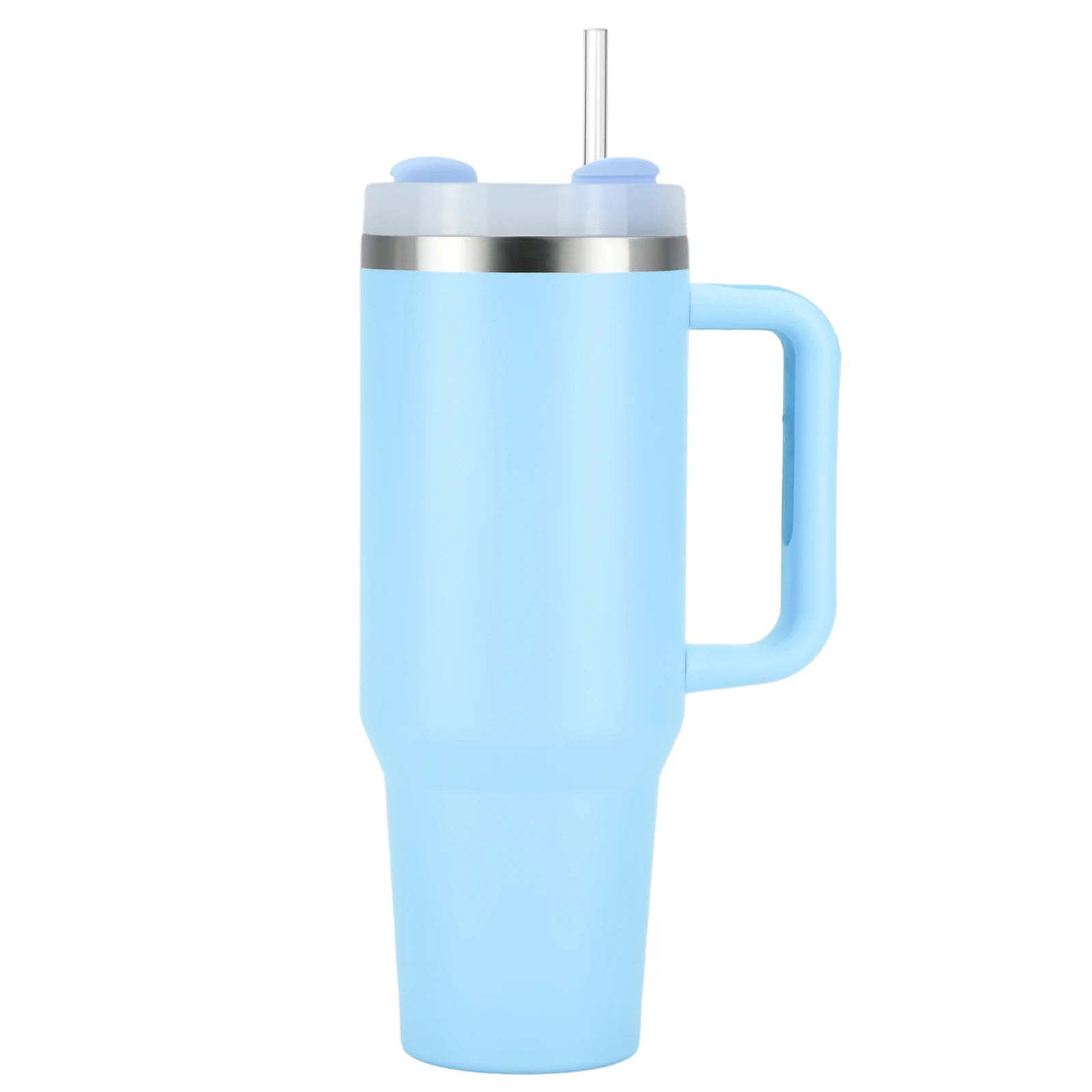 1pcs Watersy 40oz/1200ml Tumbler with Handle and Straw Lid Stainless Steel Keep Cold Vacuum Insulated Portable Car Travel Mug