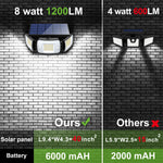 Intelamp Solar Outdoor Light with Motion Sensor, Waterproof Bright Wall Lamp for Garden, Yard, Path, Garage, Stairs, Porch