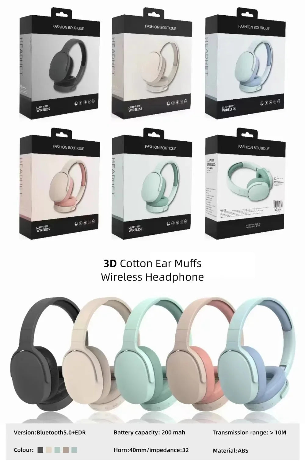 Wireless Headphones BT 5.1 Over Ear HiFi Stereo Headset True Wireless Sports Earphones Noise Cancelling Gaming Headphones