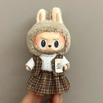 17cm Labubu Doll Clothes Capybara Cos Suit V1 V2 V3 Outfit Stylish Clothing Set for Plush Toy Dolls Accessories