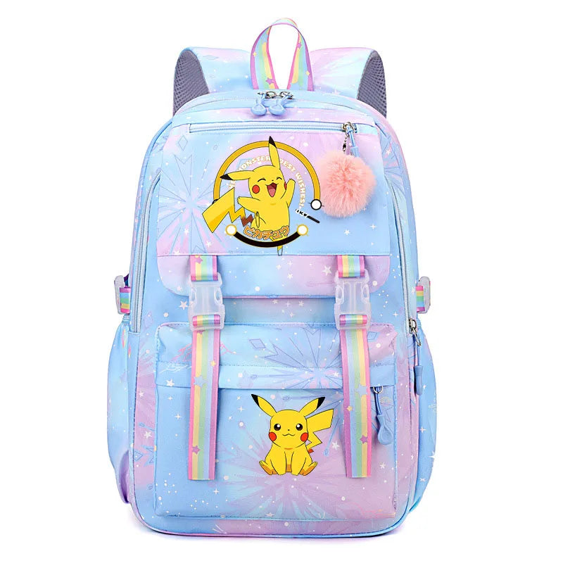 Pokémon Backpack for Kids & Teens – Pikachu & Charmander School Bag (Back-to-School Gift)