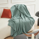 Battilo 100% Cotton Muslin Throw Blanket for Sofa 6 Layer Breathable Lightweight Boho Throws for Couch Bed Large Summer Blankets