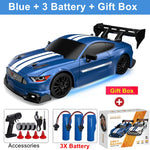 RC Drift Car 4WD Remote Control High Speed Racing Vehicle with LED Lights 2.4GHz Radio 4x4 Off-Road Truck Toy for Children Kids
