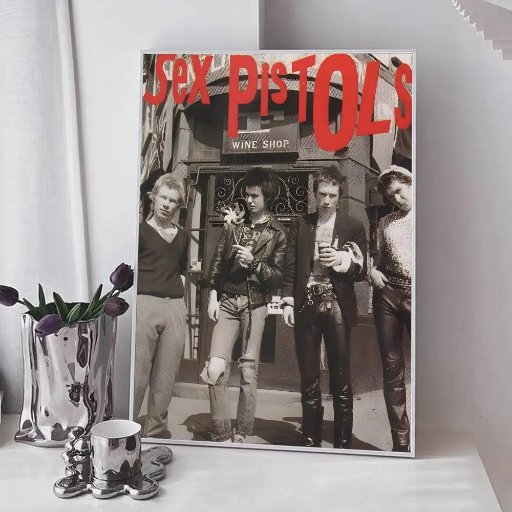 One Of The Influential Punk Band Poster Art With Prints Home Bedroom Living Room Decoration Gift