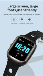 4G Elderly Smart Watch GPS Tracker Video Call SOS Heart Rate Monitoring IOS Android GPS+WIFI+LBS Positioning Smart Clock FA66S