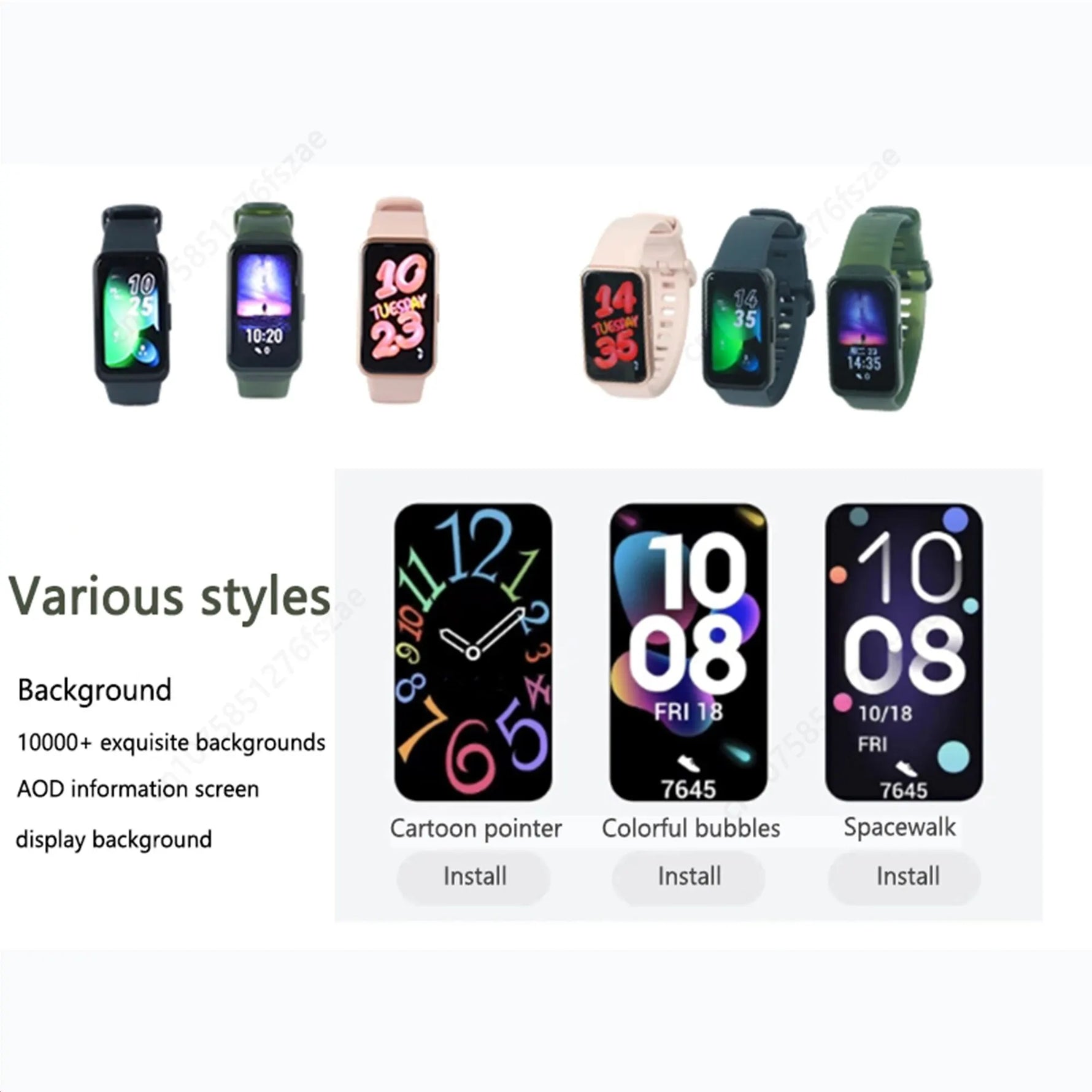 HUAWEI Band 8 Smart Band All-day Blood Oxygen 1.47'' AMOLED Screen Heart Rate Smartband 2 Weeks Battery Life