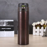 500M/16 Oz Insulated Mug Tritan Material Stainless Steel Metal Water Bottle Leakproof BPA Free Suitable for Hot and Cold Drinks