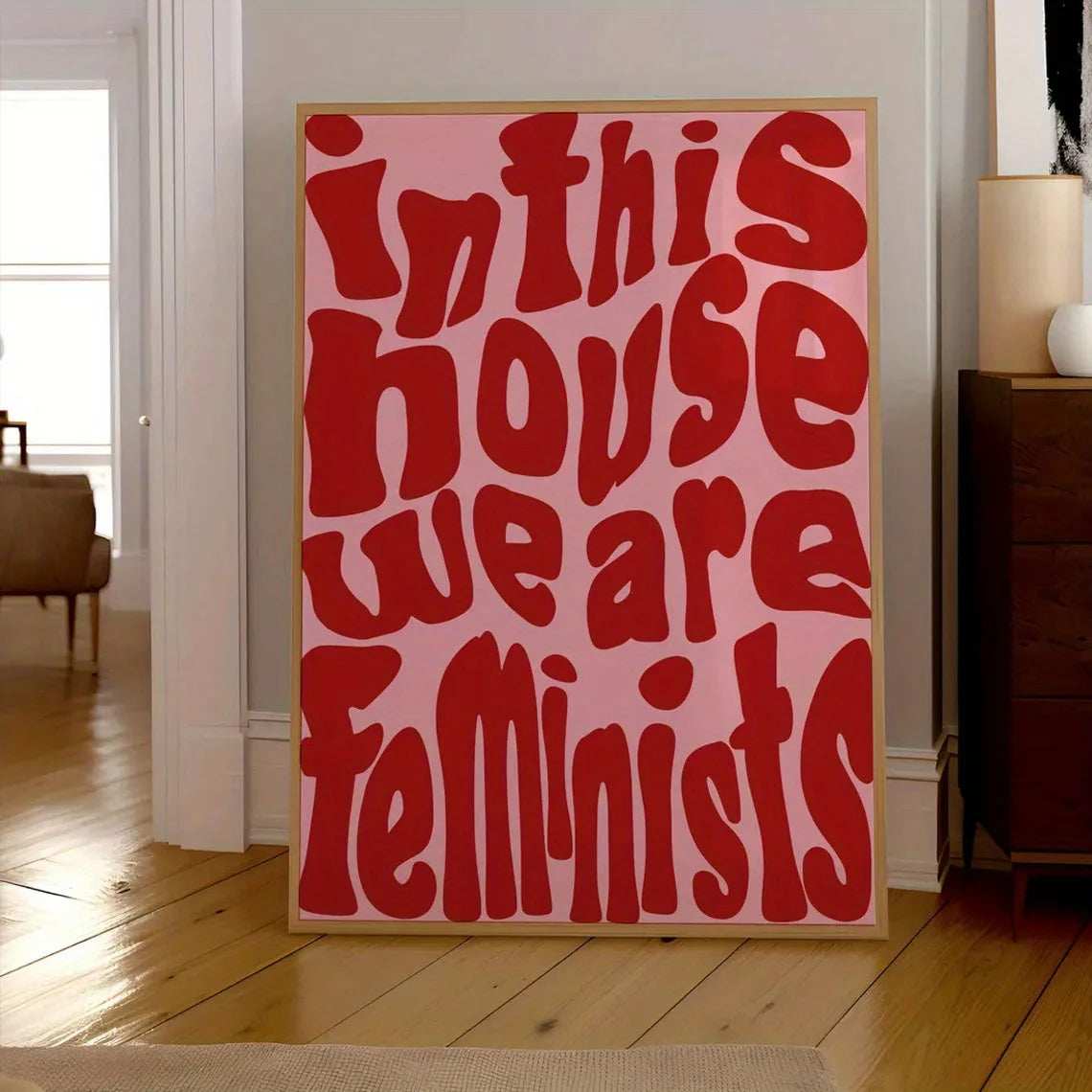 Simple Trendy Text Printing Poster, Simple Canvas Wall Decoration, Modern Art Home Decoration, Living Room Decoration