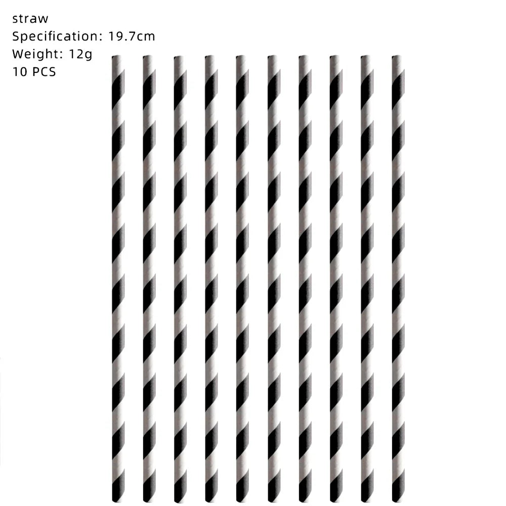 Halloween Tableware Set Horror Themed Disposable Party Tableware Festival Decoration Props Banner Paper Plates Tablecloth Set