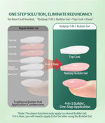 Nailpop 15ml Builder Gel Nail Polish for Nail Apex & Extension Strengthener Upgraded Soak Off UV Gel Rhinestone Glue 4 Colors