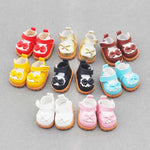 1 pair Multi Colours Labubu Doll Shoes Labubu Bow Shoes for 17cm Labubu Accessories Doll Finger Shoes Doll Leather Shoes