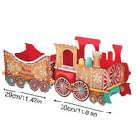 Santa Train Box  Christmas Gift Train Decoration Festive Christmas Train Santa Gingerbread Gift Boxes For Presents Candy