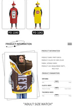 Festival Costumes Red Tomato Delicious Ketchup Costume Adult Boy Girl Funny Disguise Suit Yellow Halloween Cosplay Party Clothes