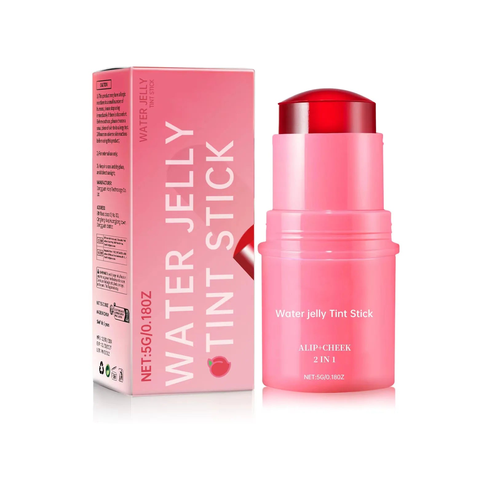 5g Jelly Tint Stick 3-in-1 Eyeshadow, Lip & Cheek Blush Hydrating Long Lasting Makeup for Eyes/Face/Lips Beauty Gloss Stick