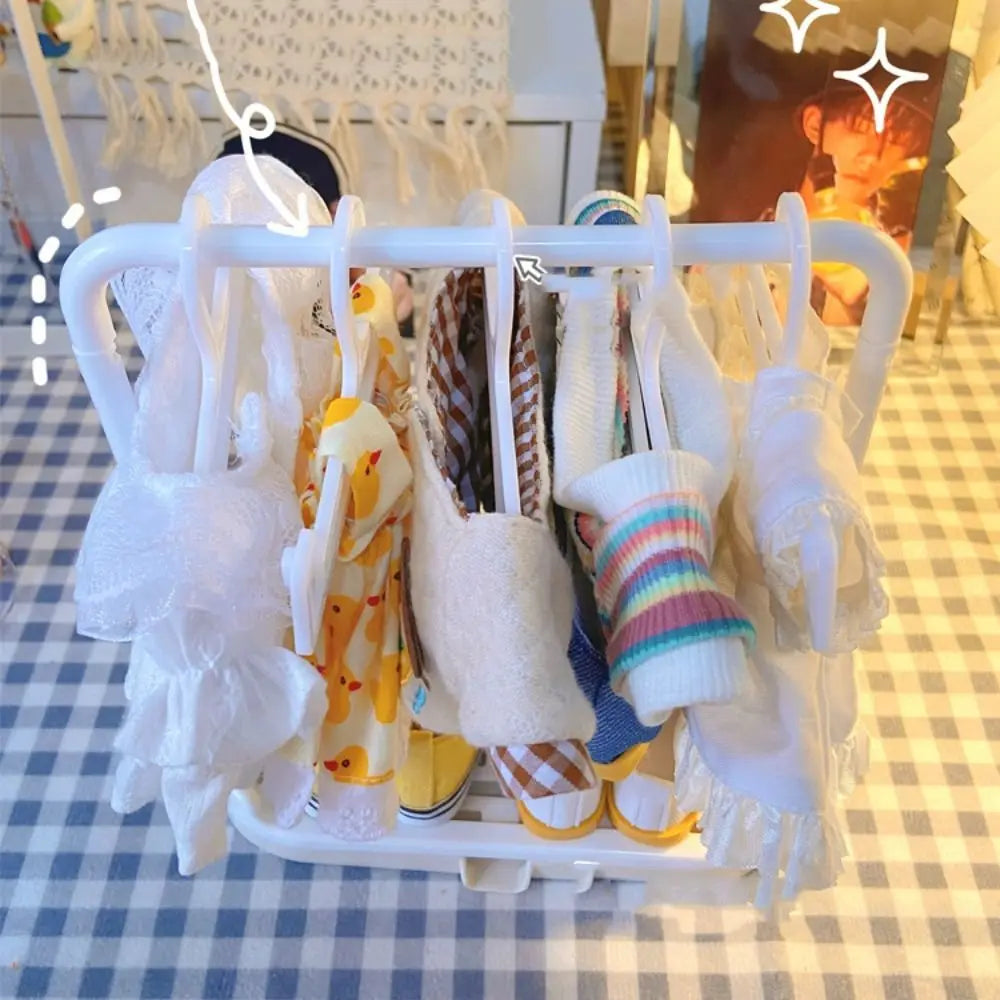 Cotton Doll Special Clothes Hanger BJD Doll Clothes Support 15/20cm Baby Clothes Storage Rack