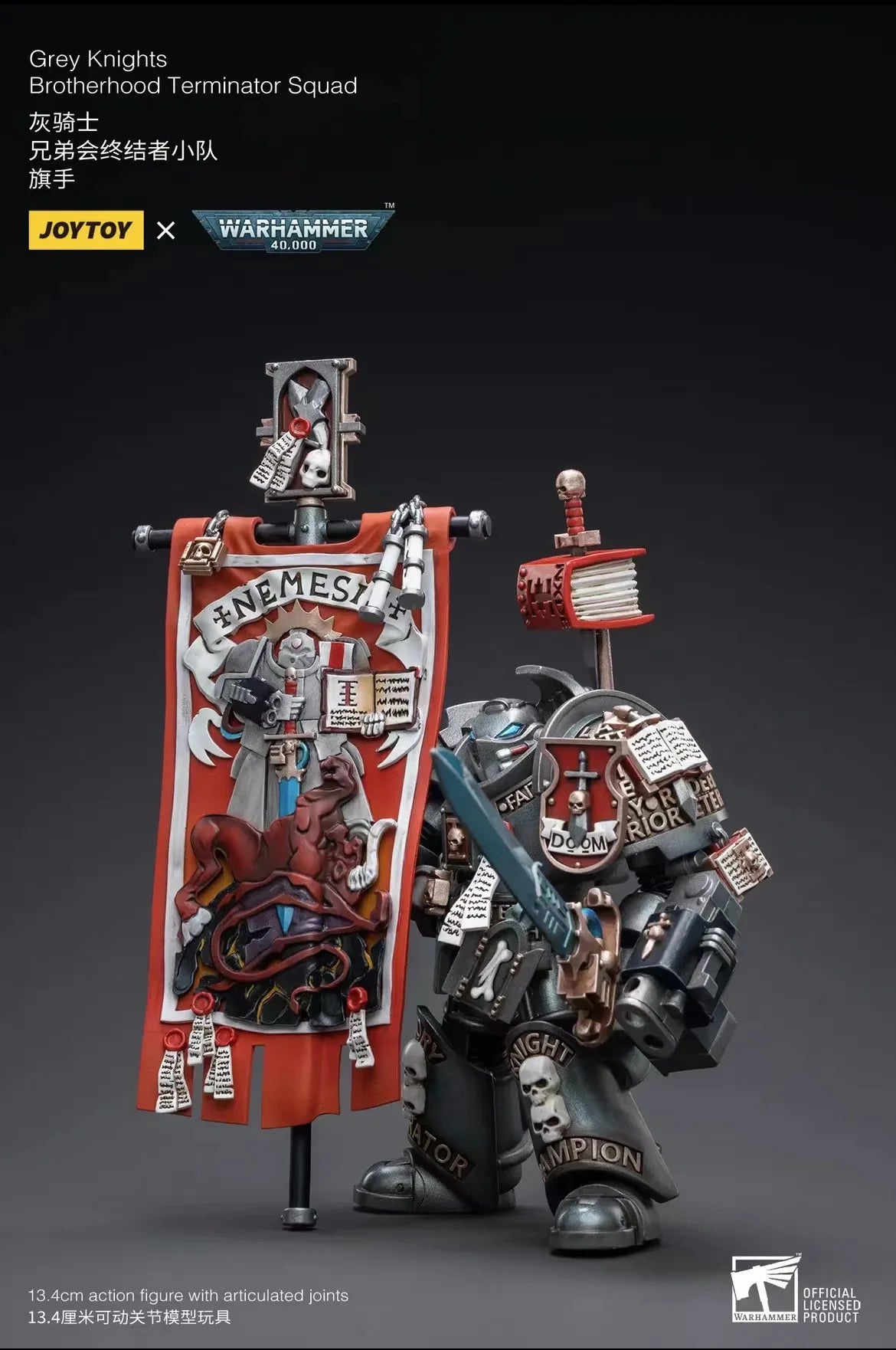 1/18 JOYTOY Action Figure 40K Grey Knight Figures And Mecha Anime Model Toy