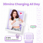 UGREEN 65W GaN Charger Uno Robot Design Quick Charge 4.0 3.0 PPS for iPhone 17 16 Pro Macbook Air Laptop Tablet PD Fast Charger