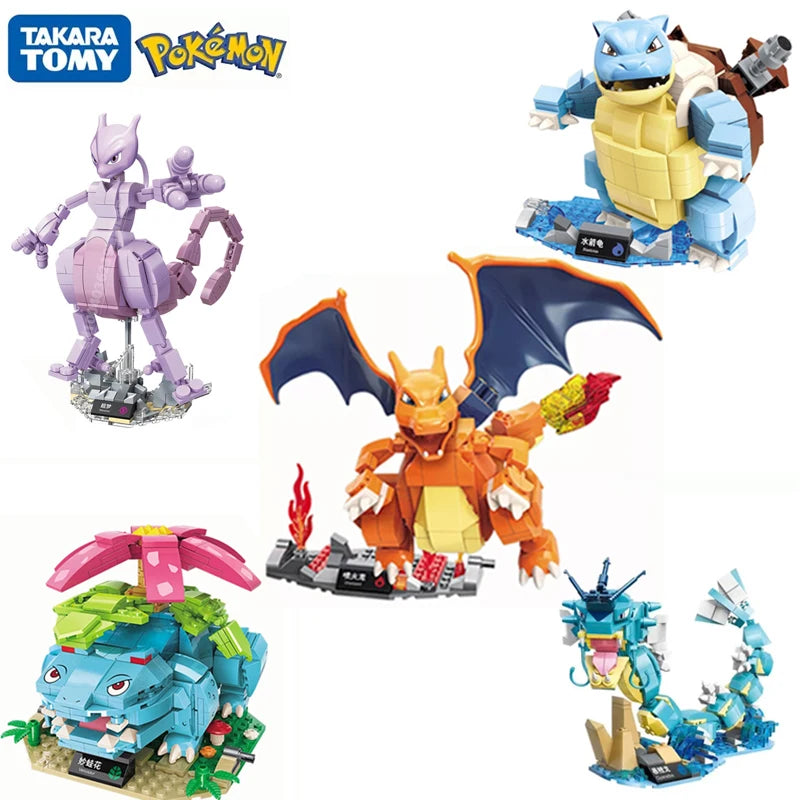 Pokémon Building Block Set – Pikachu & Bulbasaur Model Toy for Kids (Creative Gift)