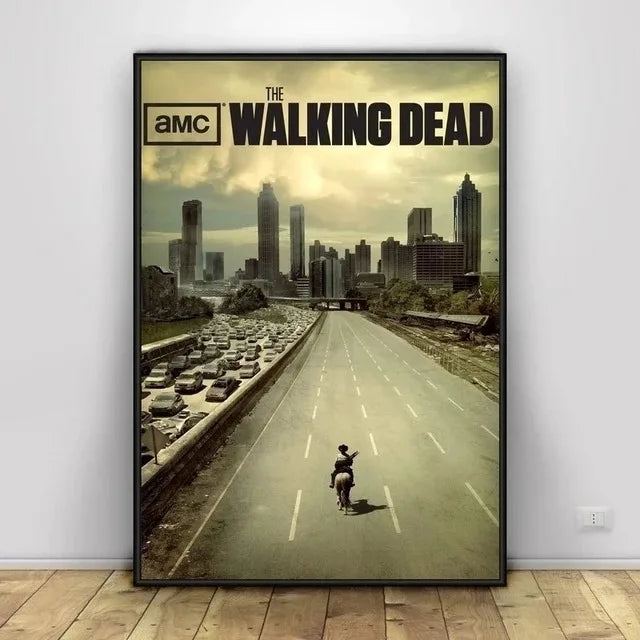 Classic Art Poster The Walking Dead The Comic Wall Art Paint Wall Decor Canvas Painting Prints Interior Bar Cafe No Frame