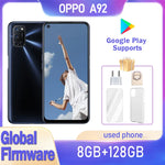 OPPO A92 smartphone Global firmware 6.5-inch snapdragon 665 8GB 128GB rear fingerprint used phone