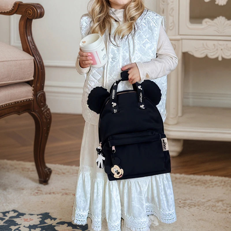 New Fashion Disney Mickey Mouse Backpack Lightweight Schoolbag For Kids Cut Backpack For Kindergarten Unisex