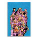 Anime JOJO Bizarre Adventure Retro Poster Canvas Wall Art Printing Waterproof Home Living Bed Room Bar Hallway Aesthetic Decor