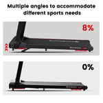 CITYSPORTS PRO Electric Folding Treadmill with Incline - 12 km/h Max Speed, Smart App Control, LED Display