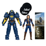 McFarlane Toys T-60 Vault Tec & Sole Survivor (Fallout New Vegas) 2-Pack 7" Action Figure Model Doll Garage Kit