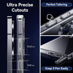 Shockproof Hard Case For Samsung Galaxy S25 Ultra S25+ Plus Hybrid Crystal Clear Acrylic Cover For S25ultra 25 Silicone Soft She