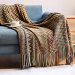 Boho Bed Plaid Blanket Geometry Aztec Baja Blankets Ethnic Sofa Cover Slipcover Decor Throw Wall Hanging Tapestry Rug Cobertor