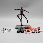 Sentinel Sv Action Spiderman Miles Morales Action Figure Model Spider-Man Into the Spider Verse Peter Parker Miles Figurine Toys