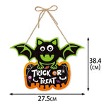 Halloween Door Hanging Pendants Pumpkin Skull Spooky Bat Paper Drop Ornaments Trick Or Treat Happy Halloween DIY Party Decor