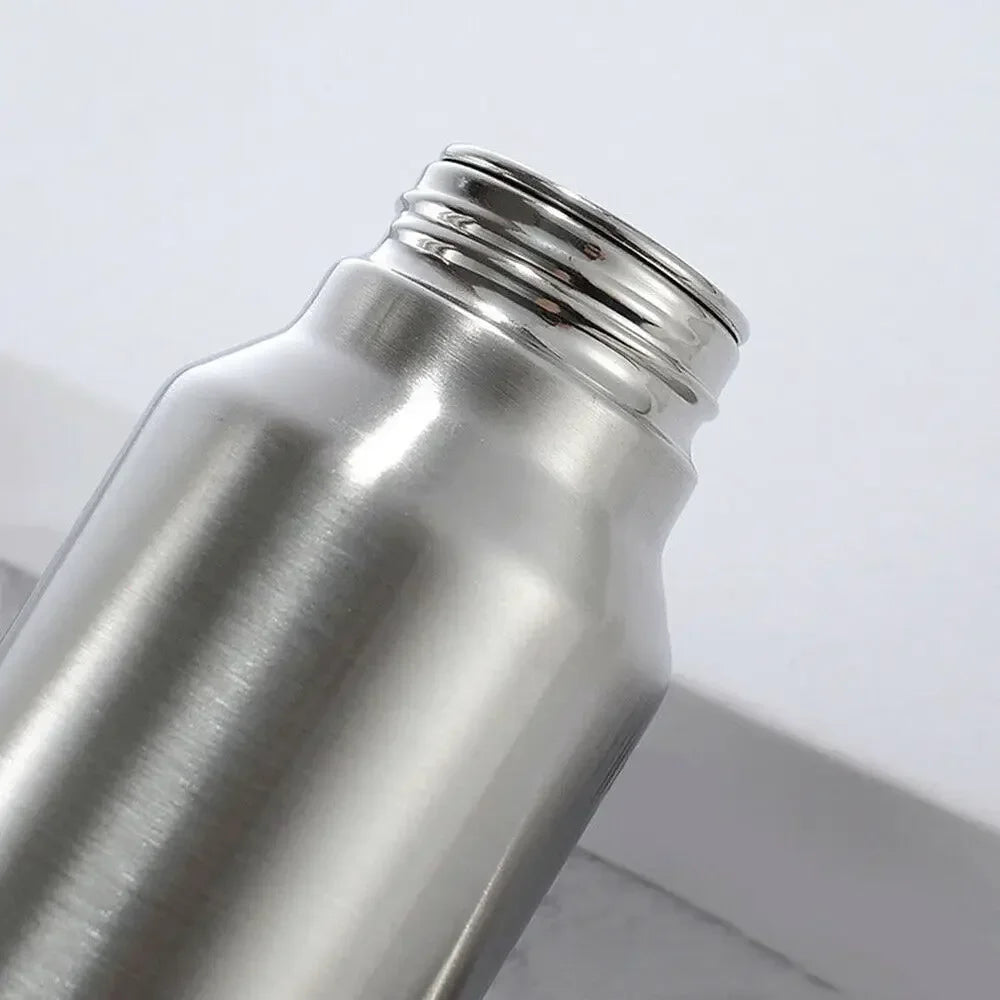1/2/3Pcs 1000ml Stainless Steel Sport Water Bottles Single-layer Rugged Water Cup Metal Flask Drinkware for Camping Sports Gym