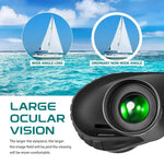 Binoculars 10x50 Marine Military Telescope Adults Waterproof With Rangefinder Compass BAK4 Prism HD Bird Watching For Hunting