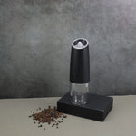 2PCElectric Pepper Grinder Salt And Pepper Grinder USB Rechargeable Adjustable Coarseness Spice Mill With LED Light Kitchen Tool